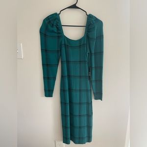 NWT New York & Company Plaid Midi Dress